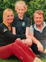 Hörpatin Olga mit ihrem Ehemann und ihrer Tochter Amelie © Olga Gonzalez Podbicanin