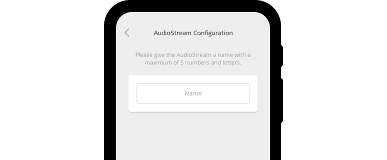 Adaptador de AudioStream - Configuración