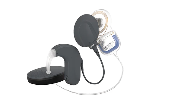 Complete cochlear implant system with processors and SONATA 2 cochlear implant