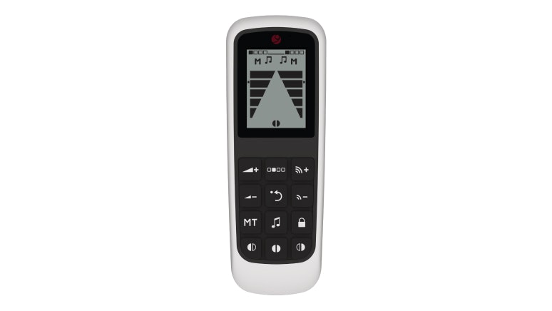 FineTuner Echo FineTuner Echo remote control with buttons to change settings