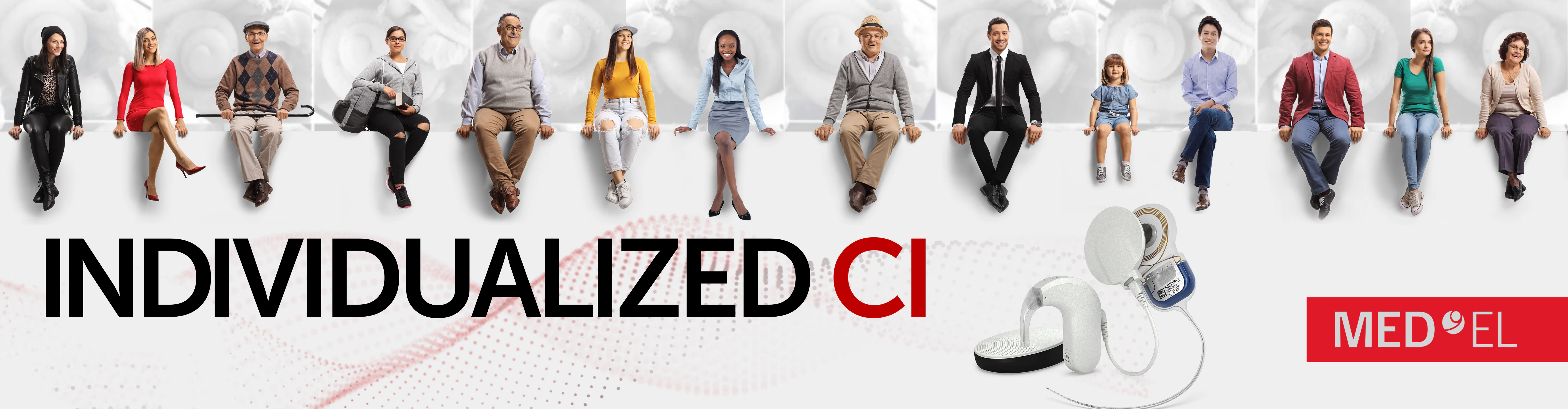 Individualized CI -people from all walks of life sitting on the ledge
